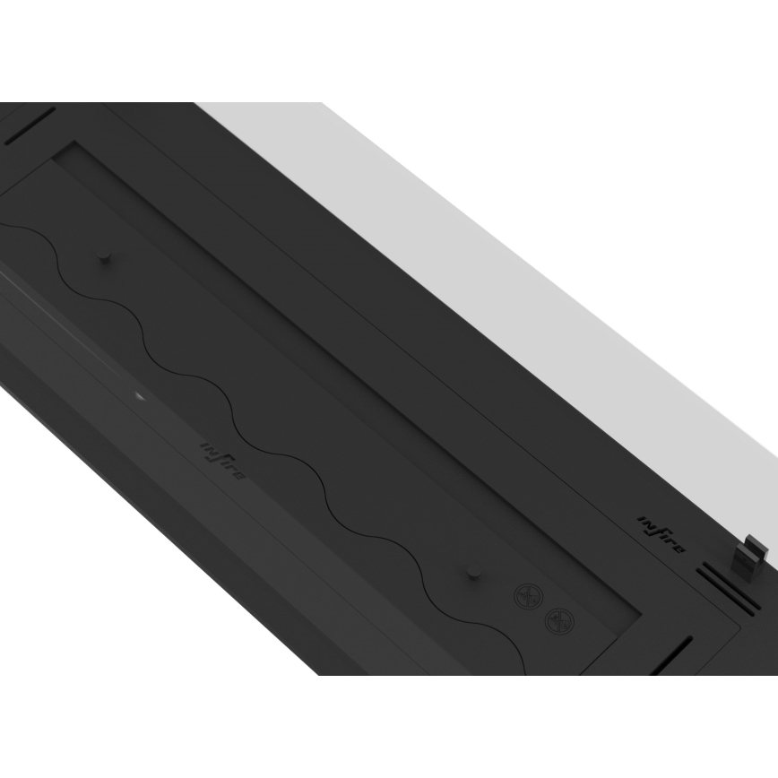 InFire - BIO-Einbaukamin 8,5x120 cm 6kW schwarz