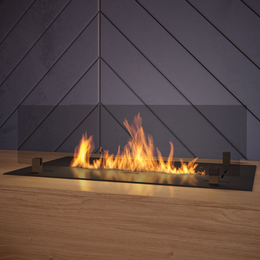 InFire - BIO-Einbaukamin 8,5x60 cm 3,5kW schwarz