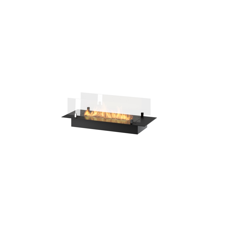 InFire - BIO-Einbaukamin 8,5x80 cm 3,5kW schwarz