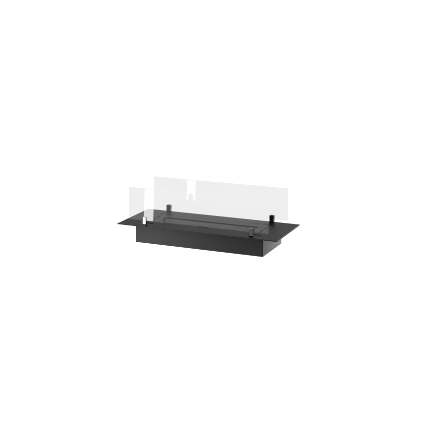 InFire - BIO-Einbaukamin 8,5x80 cm 3,5kW schwarz