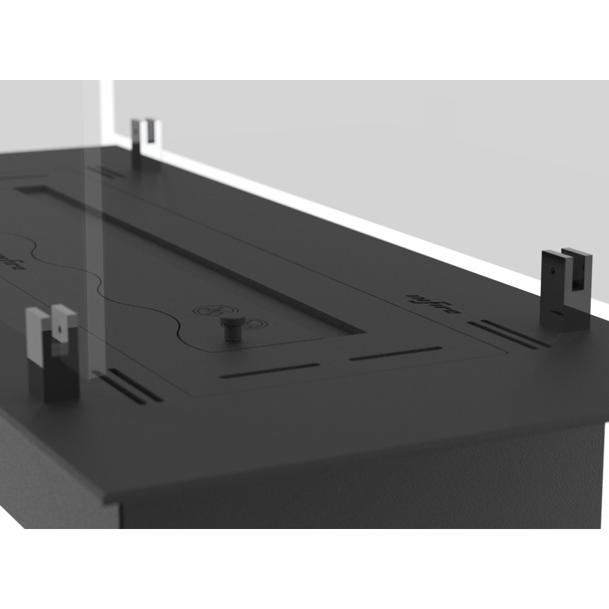 InFire - BIO-Einbaukamin 8,5x80 cm 3,5kW schwarz