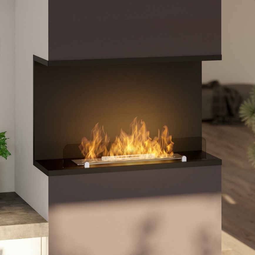 InFire – BIO-Einbaukamin 80x45 cm 3kW schwarz