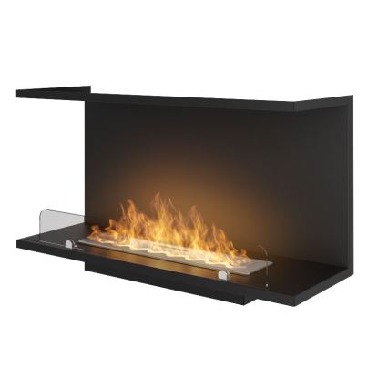 InFire – BIO-Einbaukamin 80x45 cm 3kW schwarz