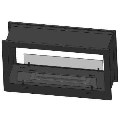 InFire – BIO-Einbaukamin 90x50 cm 3kW bifazial