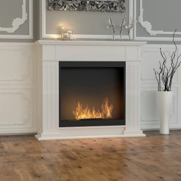 InFire – BIO-Kamin 115x100 cm 3kW weiß