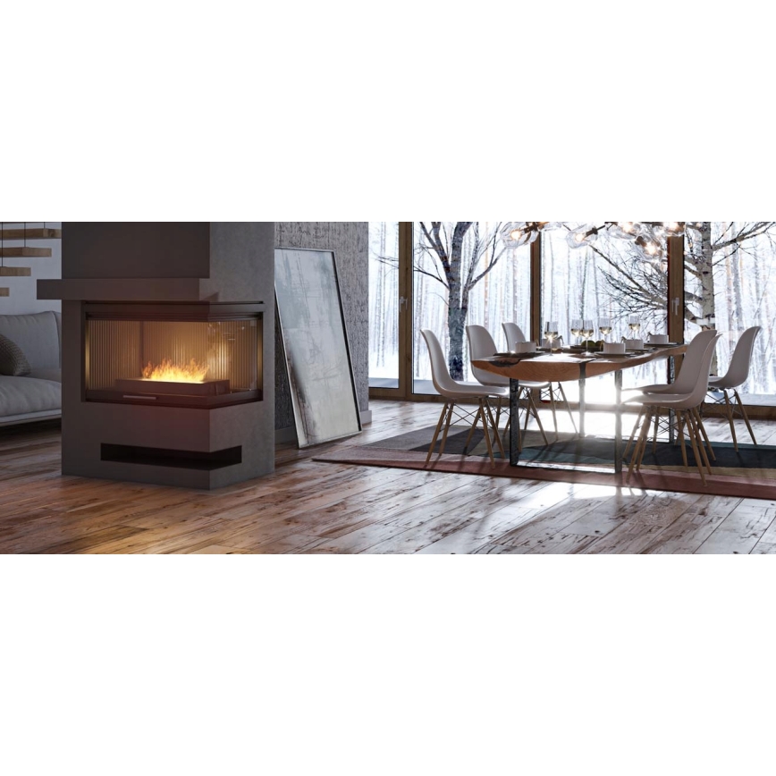 InFire - BIO-Kamin 8x50 cm 3kW schwarz