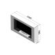 InFire – BIO-Wandkamin 100x56 cm 3kW weiß