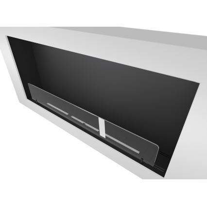 InFire – BIO-Wandkamin 120x56 cm 3kW weiß