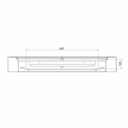 InFire – BIO-Wandkamin 120x56 cm 3kW schwarz