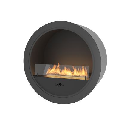 InFire – BIO-Wandkamin d 70 cm 3kW schwarz