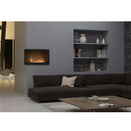 InFire – Eckkamin BIO 84x54 cm 3kW schwarz