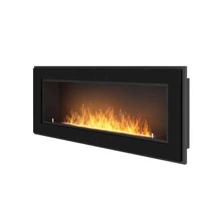 InFire - Eingebauter BIO-Kamin 49x120 cm 3kW schwarz