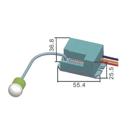 Infrarot-Bewegungssensor PIR B 800W/230V