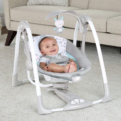 Ingenuity – Baby-Schwingschaukel mit Melodie 2in1 RAYLAN