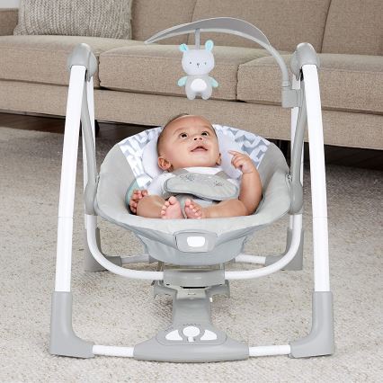 Ingenuity – Baby-Schwingschaukel mit Melodie 2in1 RAYLAN