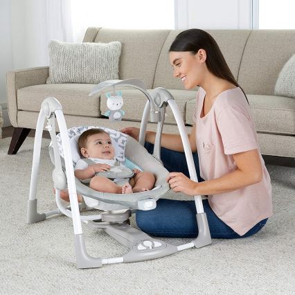 Ingenuity – Baby-Schwingschaukel mit Melodie 2in1 RAYLAN