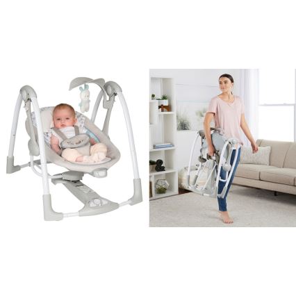 Ingenuity – Baby-Schwingschaukel mit Melodie 2in1 RAYLAN