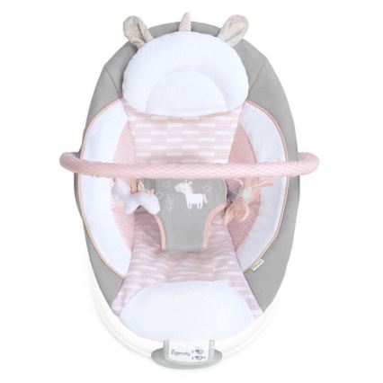 Ingenuity - Baby-Vibrationsliege mit Melodie FLORA THE UNICORN 3xC