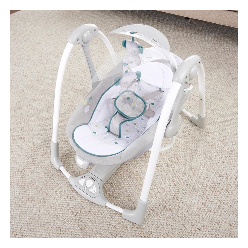 Ingenuity - Baby-Vibrationsschaukel mit Melodie 2in1 NASH 4xLR20