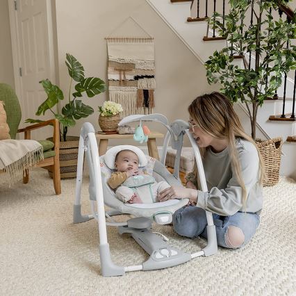 Ingenuity - Baby-Vibrationsschaukel mit Melodie 2in1 WIMBERLY 4xD + 1xC