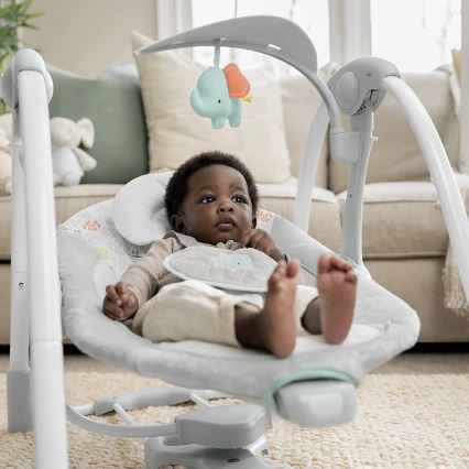 Ingenuity - Baby-Vibrationsschaukel mit Melodie 2in1 WIMBERLY 4xD + 1xC