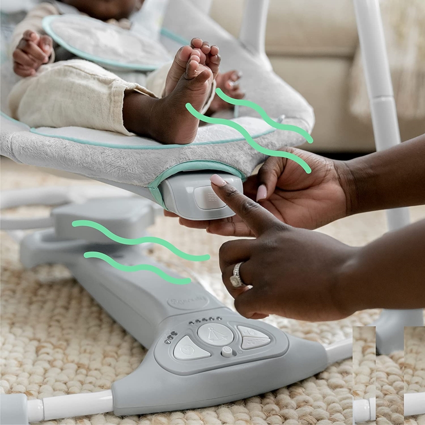Ingenuity - Baby-Vibrationsschaukel mit Melodie 2in1 WIMBERLY 4xD + 1xC