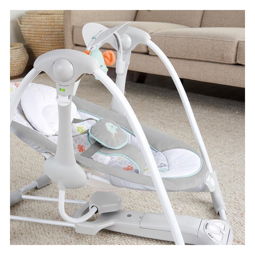 Ingenuity - Baby-Vibrationsschaukel mit Melodie 2in1 WIMBERLY 4xD + 1xC