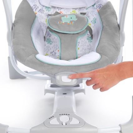 Ingenuity - Baby-Vibrationsschaukel mit Melodie 2in1 WIMBERLY 4xD + 1xC