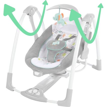 Ingenuity - Baby-Vibrationsschaukel mit Melodie 2in1 WIMBERLY 4xD + 1xC