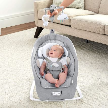 Ingenuity - Babywippe mit Melodie CUDDLE LAMB 3xLR14