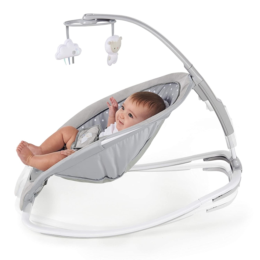 Ingenuity - Babywippe mit Melodie CUDDLE LAMB 3xLR14