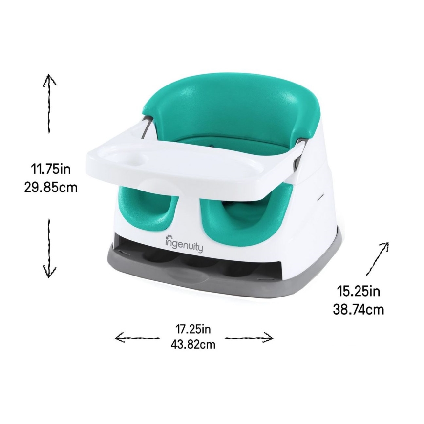 Ingenuity – Essstuhl Polsterung 2in1 BABY BASE türkis