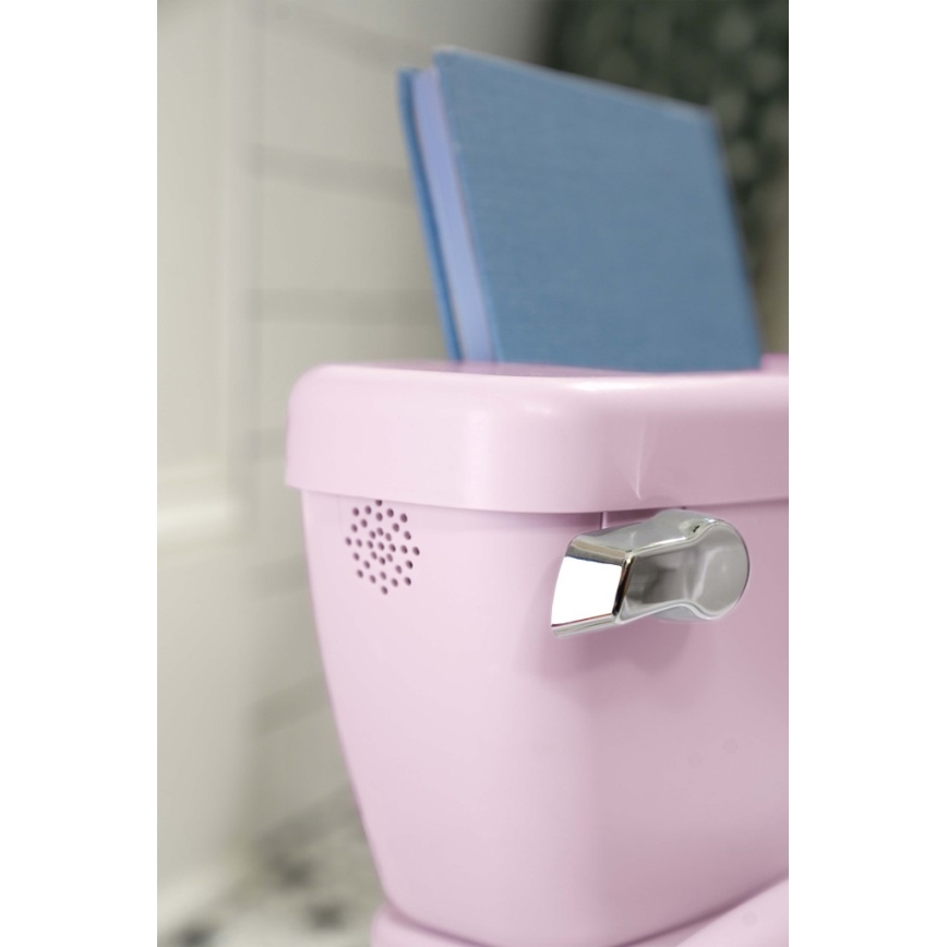 Ingenuity - Kinder-Toilette mit Geräuschfunktion MY SIZE, rosa, 2xAAA