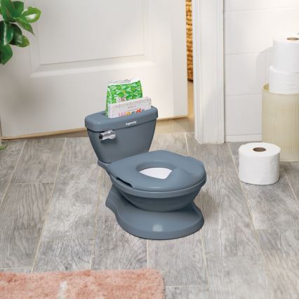 Ingenuity - Kindertoilette mit Soundeffekten MY SIZE blau 2xAAA