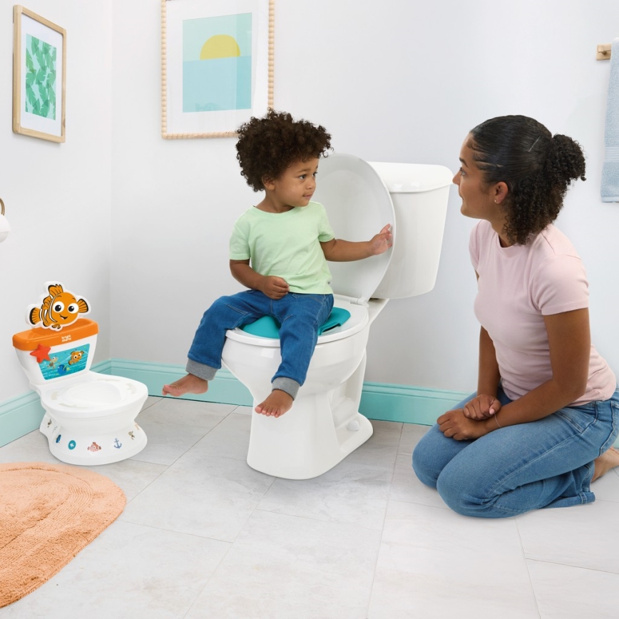 Ingenuity - Kindertoilette mit Soundeffekten MY SIZE Finding Nemo 2xAAA