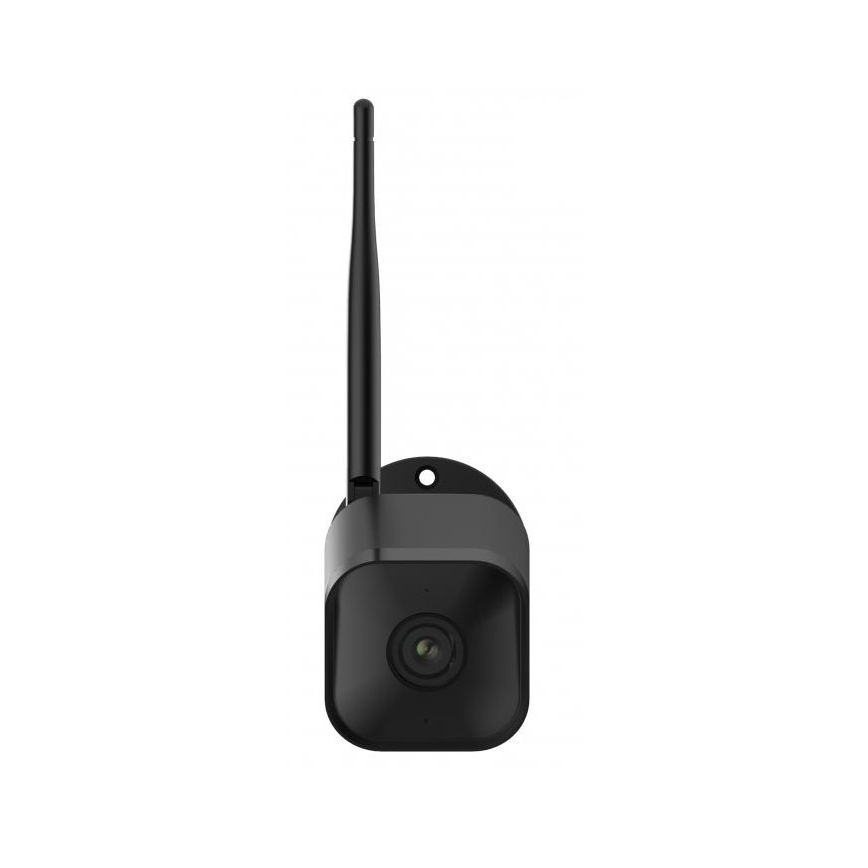 Intelligente Außenkamera mit Full HD 1080p Sensor 12V IP65 Wi-Fi Tuya Schwarz