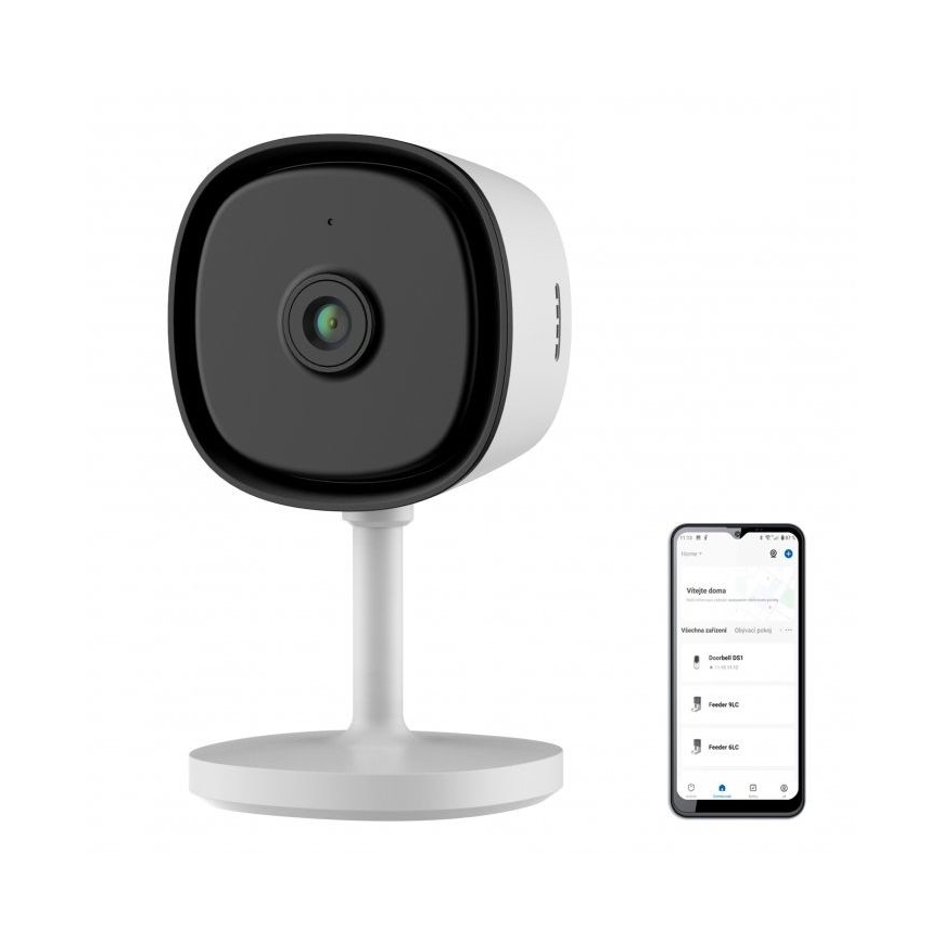 Intelligente Innenkamera mit Full HD 1080p Sensor 5V Wi-Fi Weiß