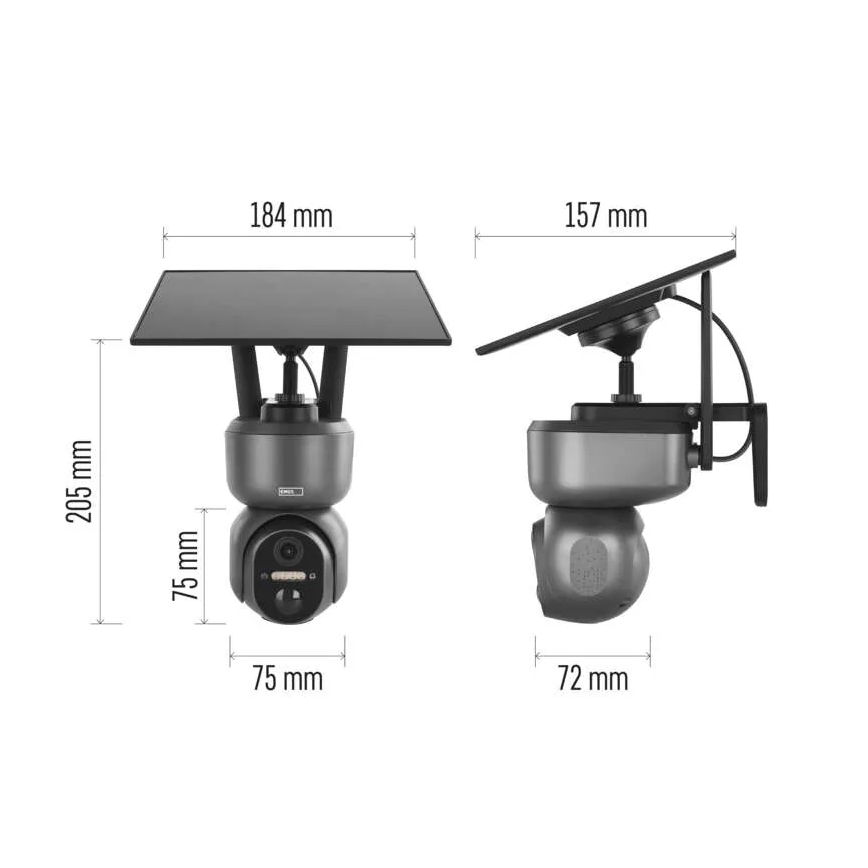 Intelligente Solar-Überwachungskamera mit GoSmart-Sensor 4G/LTE 10400 mAh 5V IP65 Tuya