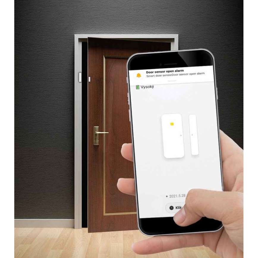 Intelligenter Fenster- und Türsensor 3,7V 500 mAh Wi-Fi Tuya