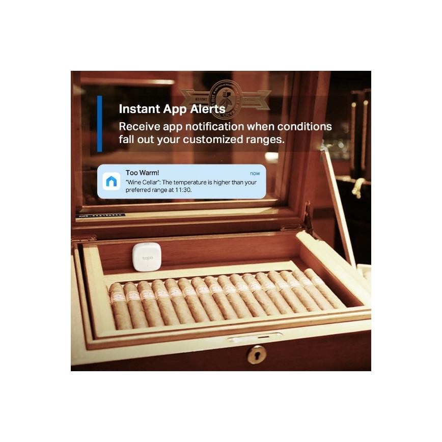 Intelligenter Sensor zur Messung von Temperatur und Luftfeuchtigkeit 1xCR2450