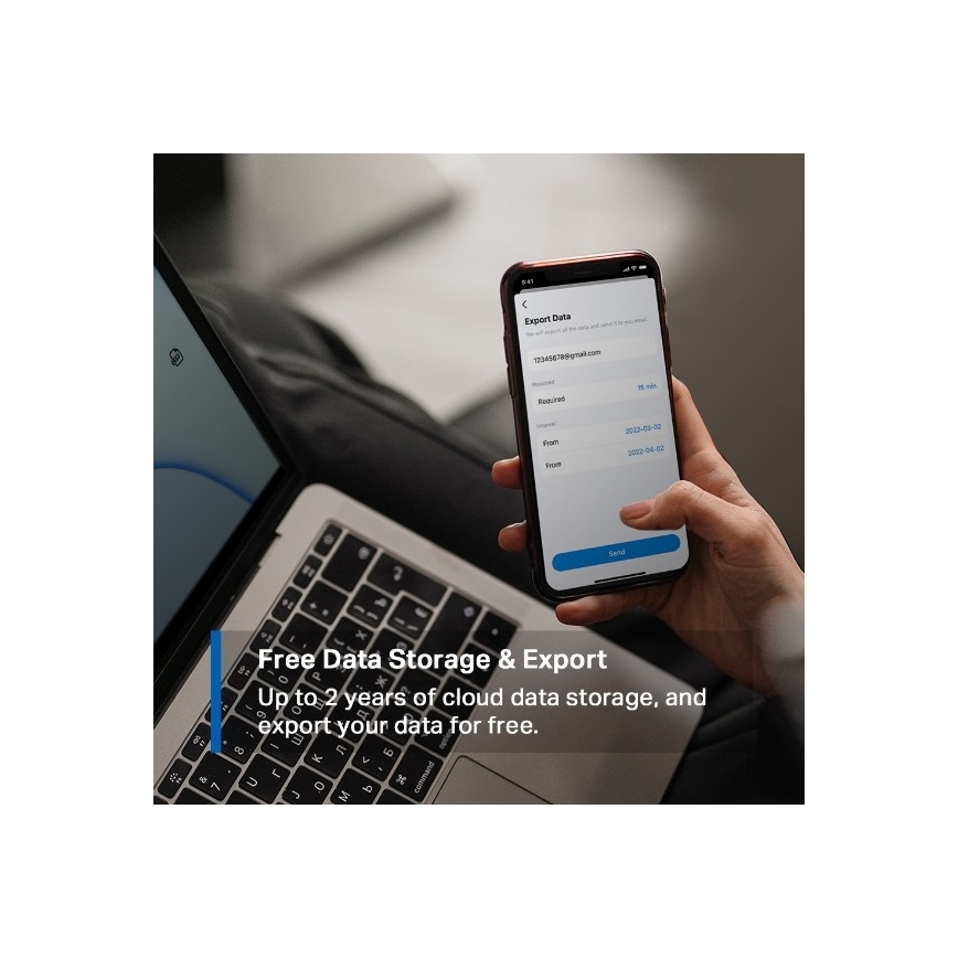 Intelligenter Sensor zur Messung von Temperatur und Luftfeuchtigkeit 1xCR2450