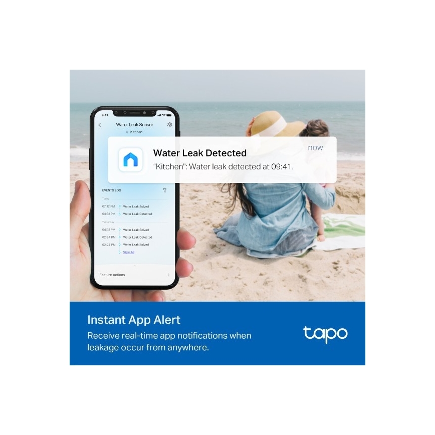 Intelligenter Wassermelder (2× AAA)