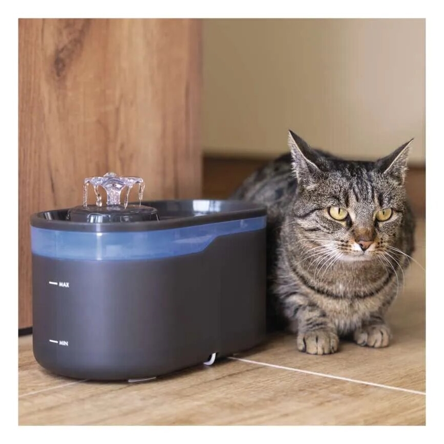 Intelligenter Wasserspender für Haustiere 2,6 l/5V grau mit Wi-Fi