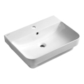 Isvea - Aufsatzwaschbecken SOTT AQUA 57 x 44 cm Keramik/Weiß