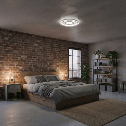 ITALUX - LED-dimmbare Deckenleuchte SIMNI LED/55W/230V 3000-6500K Ø 50 cm weiß + Fernbedienung