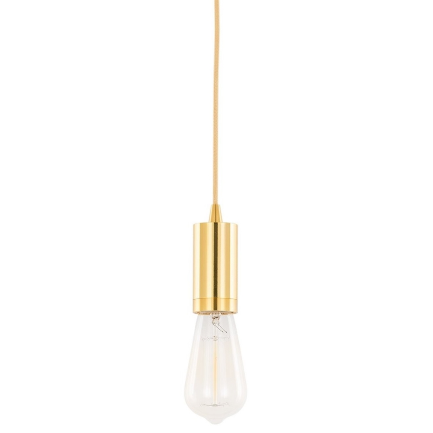 ITALUX - Hängeleuchte an Schnur MODERNA 1xE27/60W/230V golden