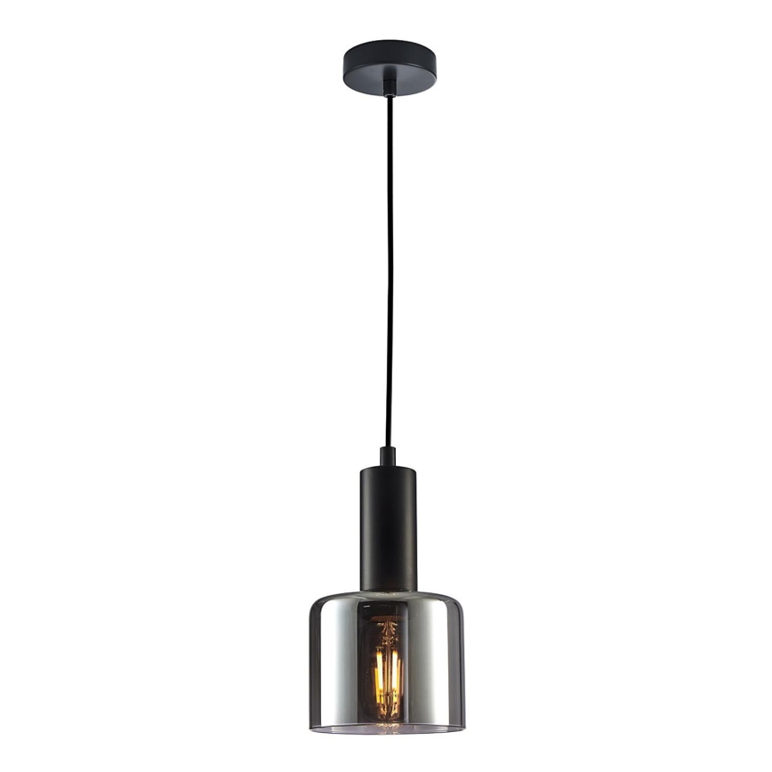 ITALUX - Ersatzglas für Kronleuchter SANTIA E27 Ø 12 cm rauchschwarz