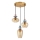 ITALUX - Hängeleuchte an Kabel FANDA 3xE27/40W/230V gold/rauchiges Beige
