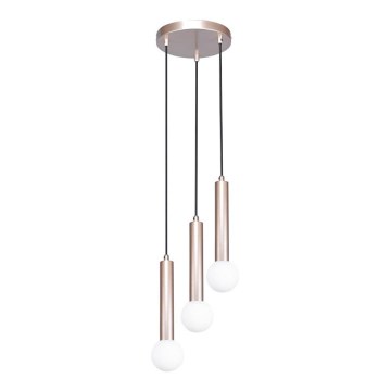 ITALUX - Hängeleuchte an Kabel FILANO 3xG9/5W/230V Roségold