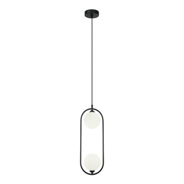 ITALUX - Hängeleuchte an Kabel LUPUS 2xG9/25W/230V schwarz